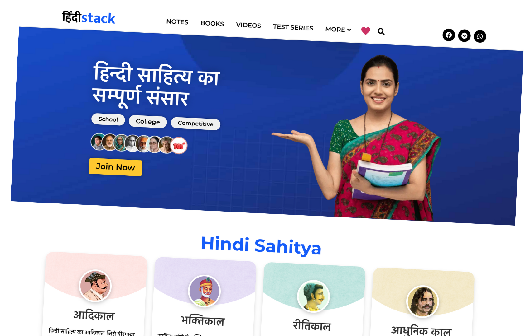 Hindistack Hindi Language Learning Platform